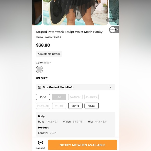 ☀️ BloomChic Hanky Hem Swim Dress☀️ - Picture 10 of 13